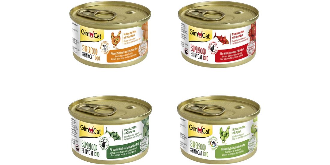 GimCat Superfood ShinyCat Duo 12 x 70 g Alimento…