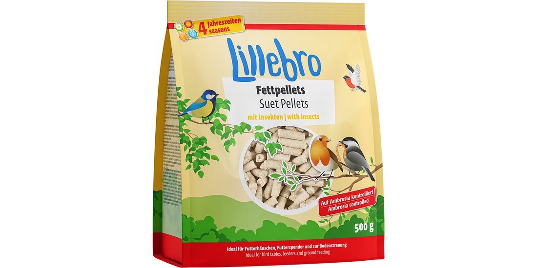 Lillebro Pellet di grasso con insetti – 500 g