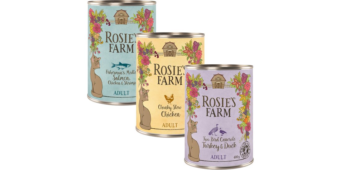 Rosie’s Farm Adult 12 x 400 g umido per gatti…