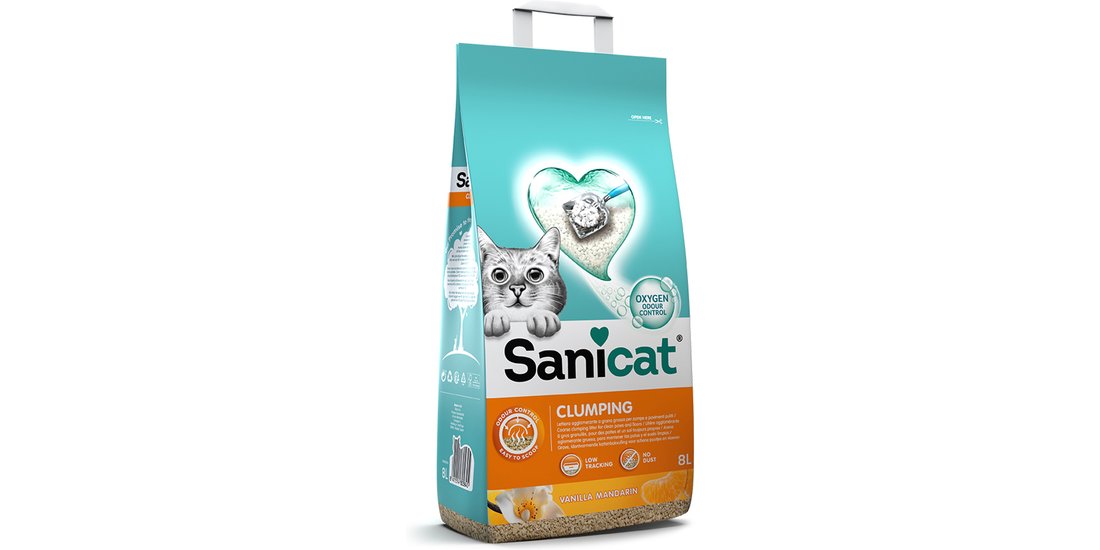 Lettiera Sanicat Vaniglia & Mandarino – 8 L