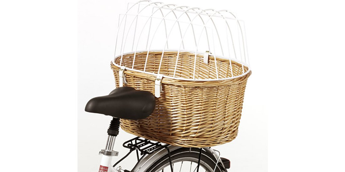 Cesta posteriore da bici con grata protettiva…