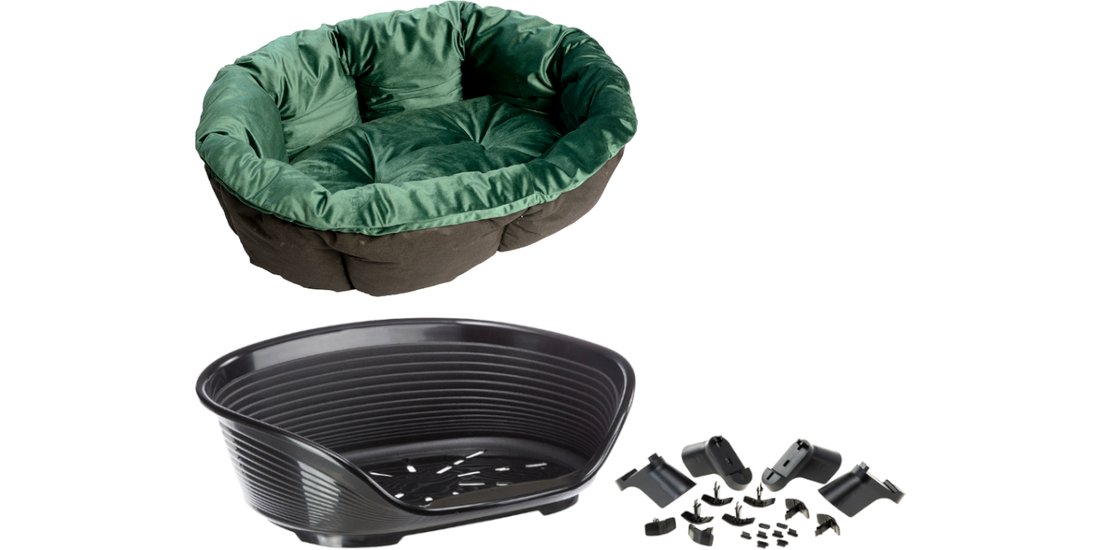 Ferplast Cesta-sofà Siesta Deluxe nera con rivestimento…