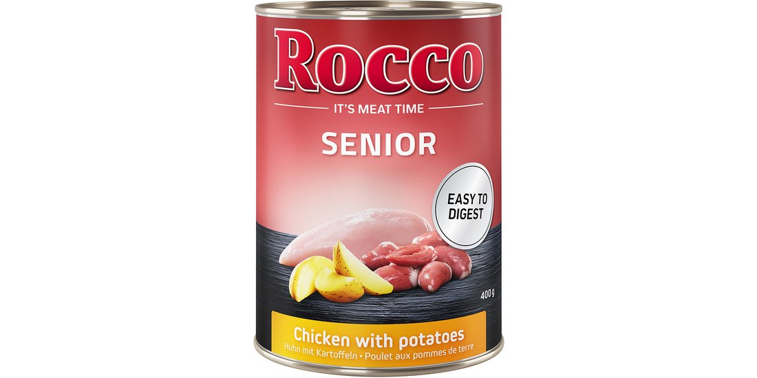 Rocco Senior 24 x 400 g umido per cane – Pollame…