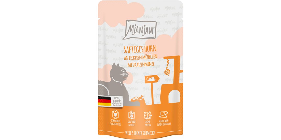 MjAMjAM Buste 12 x 125 g umido gatto – Pollo & …