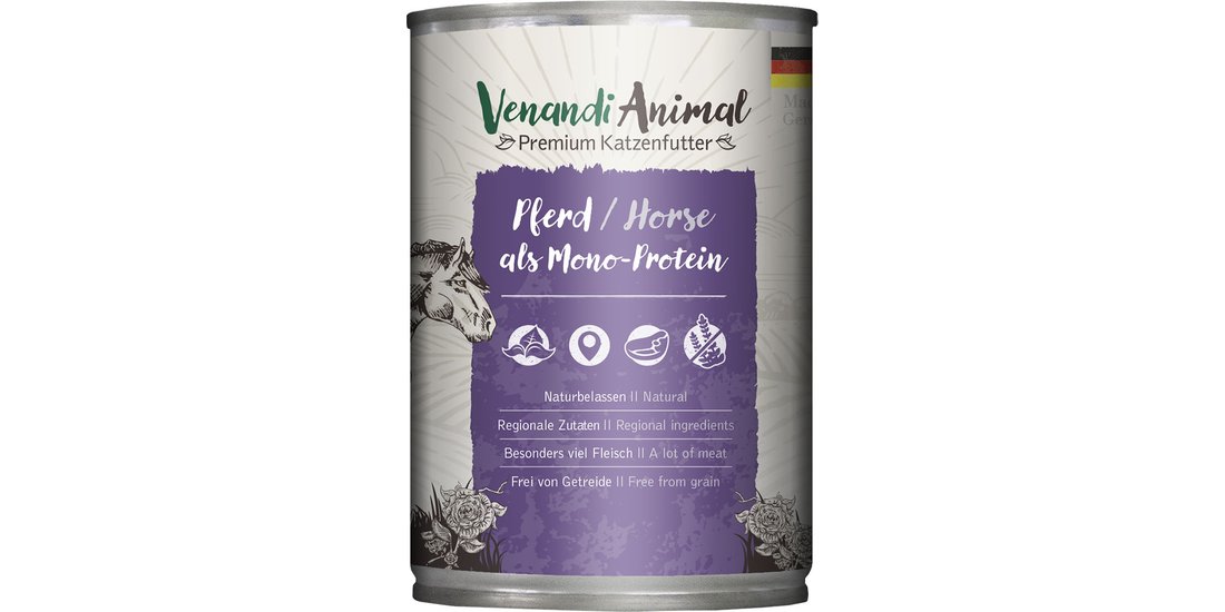 Venandi Animal Monoprotein 24 x 400 g – Cavallo…