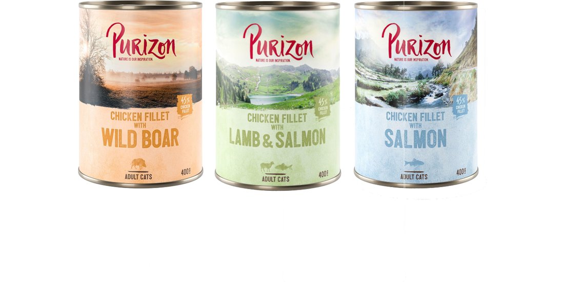Purizon Adult 12 x 400 g – senza cereali – Mix…