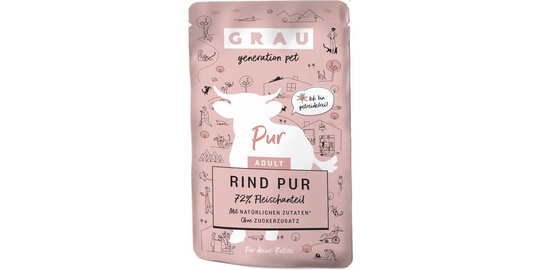 GRAU Adult Senza cereali 16 x 125 g umido per…