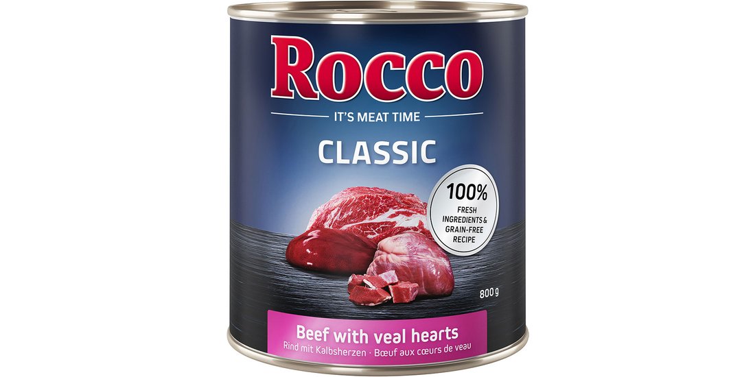 Rocco Classic 6 x 800 g Alimento umido per cani…