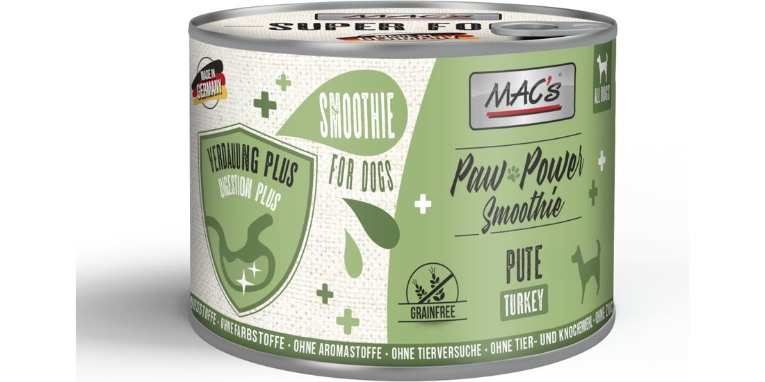 MAC’s Dog Paw Power Smoothie 12 x 185 g – Tacchino…