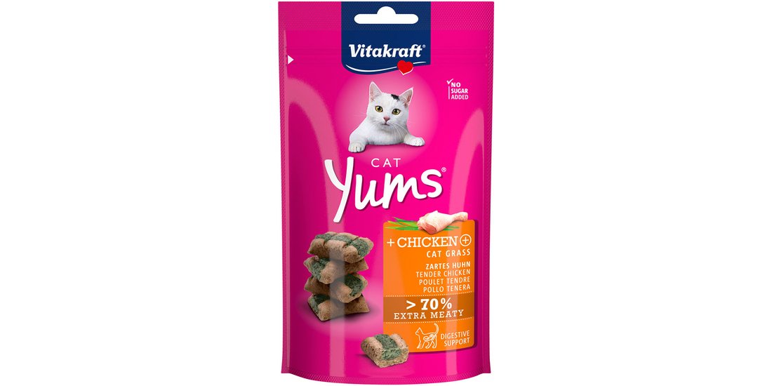 Vitakraft Cat Yums Snack per gatto – 40 g Pollo…
