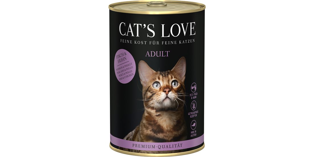 Cat’s Love 12 x 400 g Umido per gatto – Pesce…