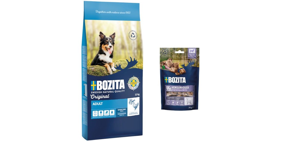 12 kg Bozita Original + 2 x 70 g Meaty Bites …