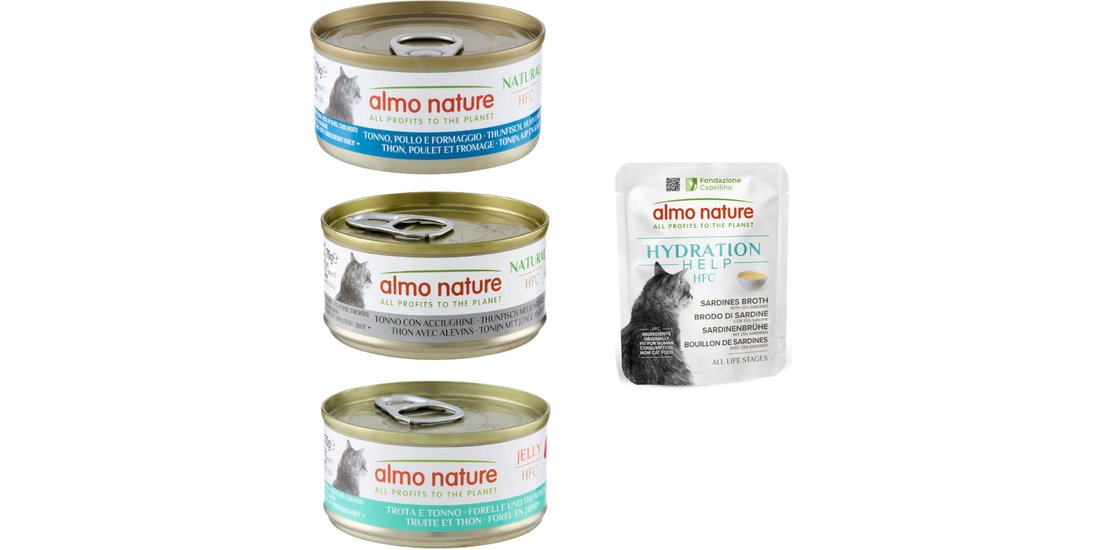 12 x 70 g Almo Nature HFC Natural + 6 x 50 g …
