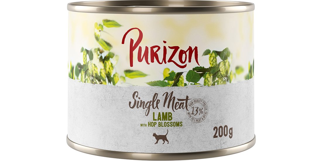 Purizon Single Meat 6 x 200 g – Agnello con Fiori…