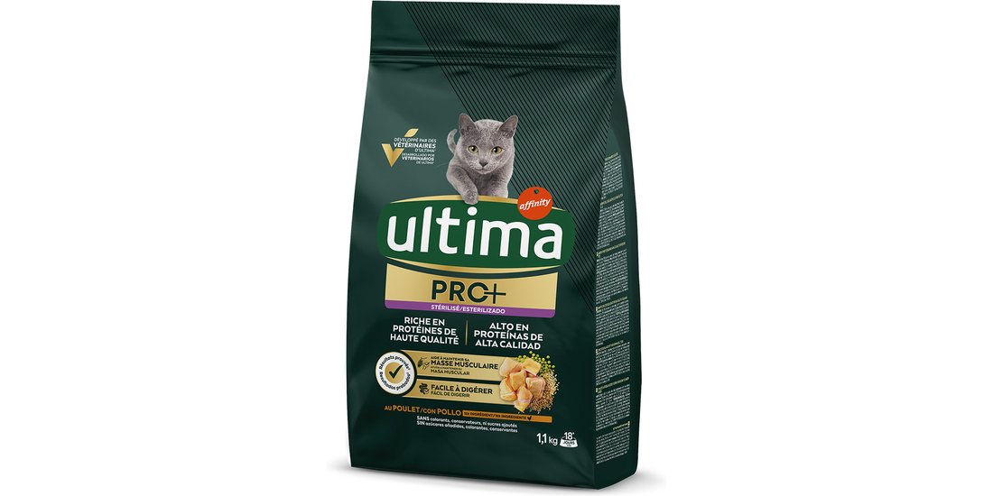 Ultima Cat PRO+ Sterilized Pollo – 11 kg
