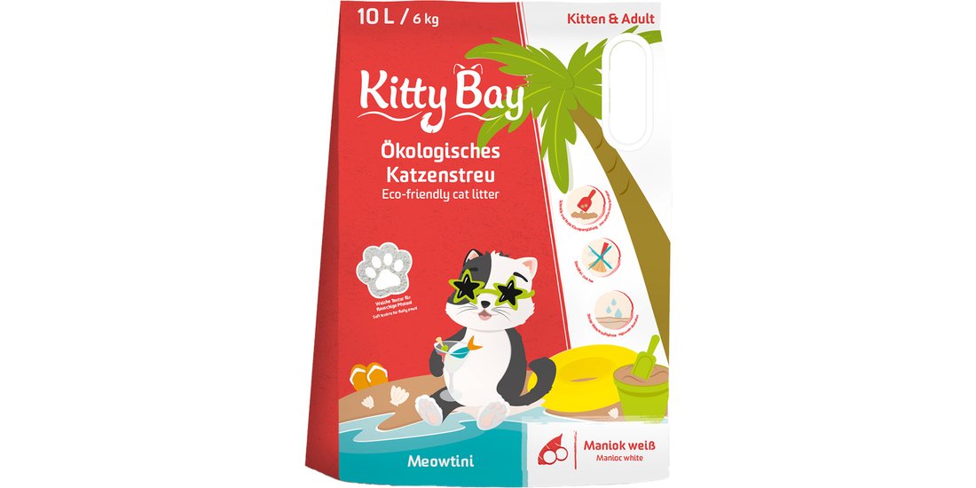 Lettiera biologica KittyBay Meowtini Manioca …