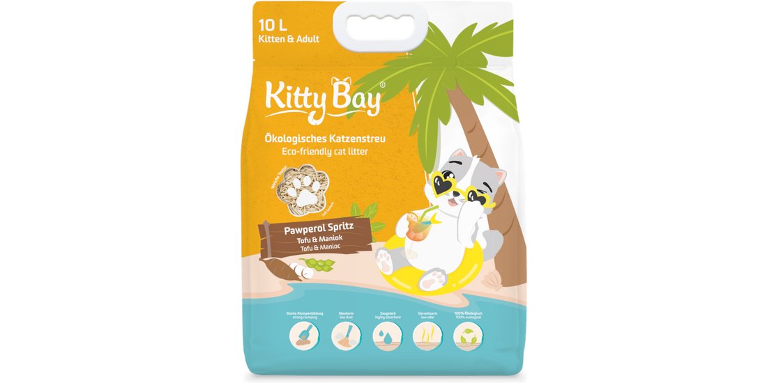 Lettiera ecologica KittyBay Pawperol Spritz Tofu…