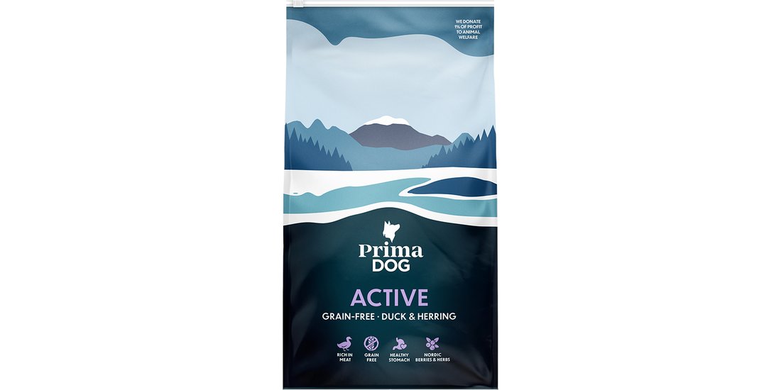PrimaDog Adult Active Senza cereali Anatra e …