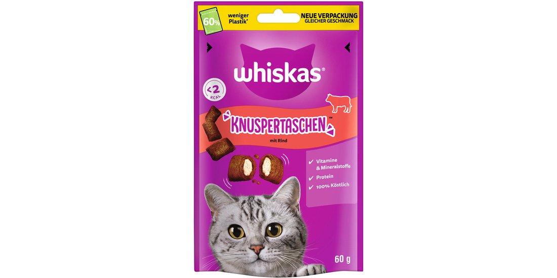 Whiskas Temptations – Set %: 6 x 60 g Manzo