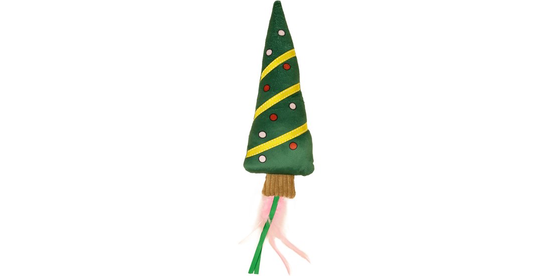Gioco per gatti TIAKI Albero di Natale con nastri…