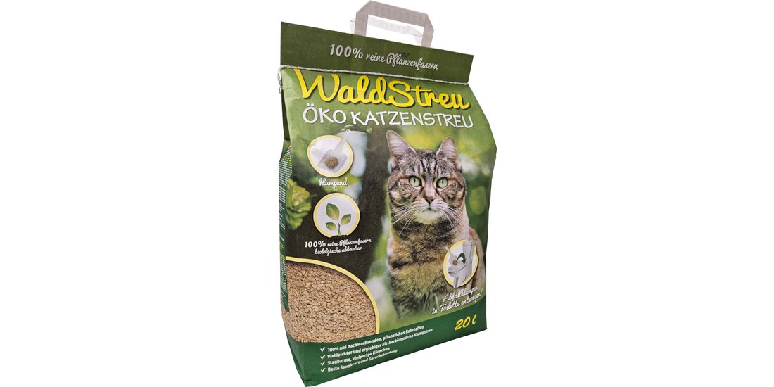 WaldStreu Lettiera ecologica per gatti – Set…