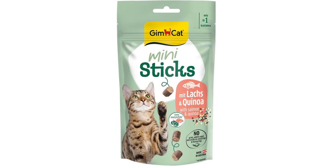 GimCat Mini Sticks 50 g – Salmone & Quinoa