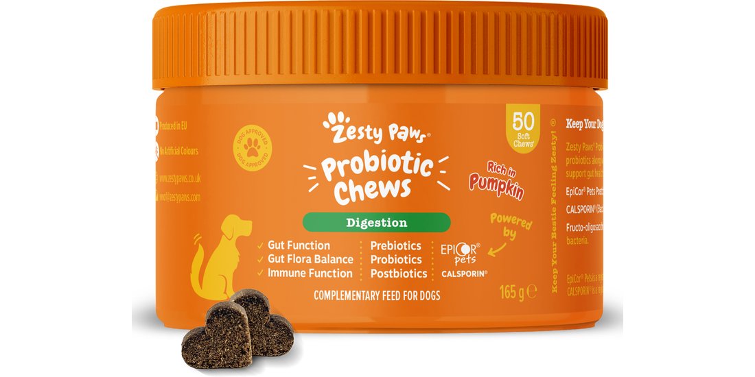 Zesty Paws Probiotic Chews Zucca – 50 pz