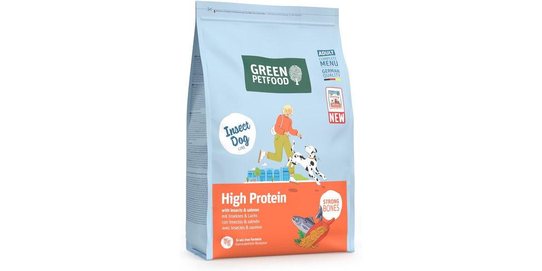 Green Petfood High Protein con Insetti & Salmone…