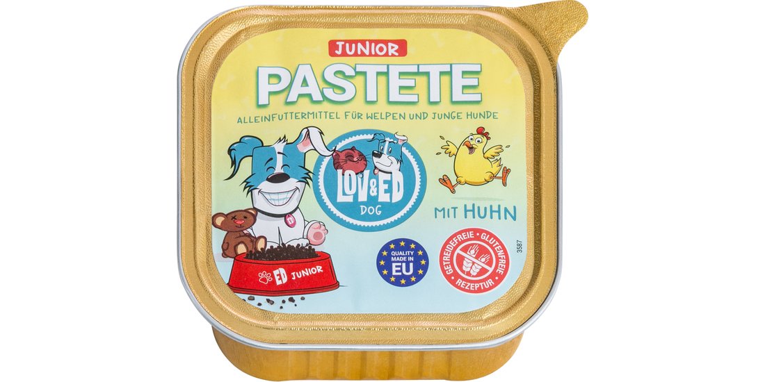 Lov & Ed Paté 12 x 150 g – Junior con Pollo