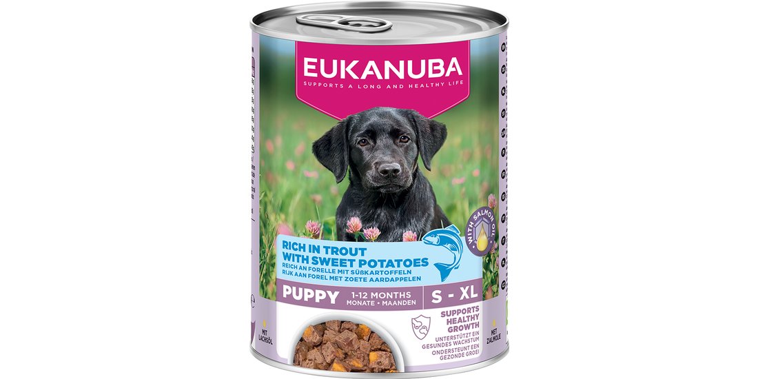Eukanuba Puppy Ricco di Trota con Patate dolci…