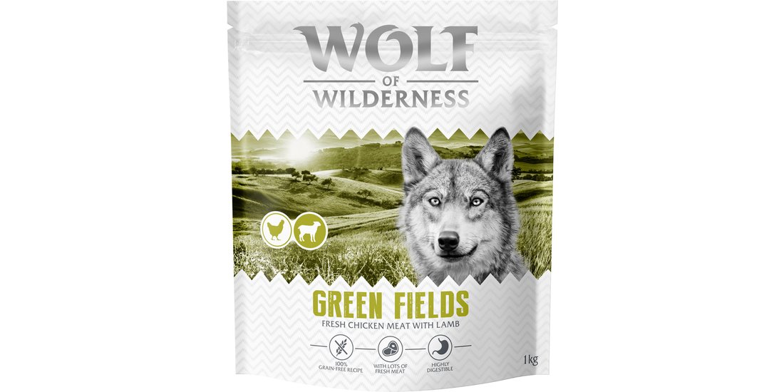 Wolf of Wilderness Adult “Green Fields” – Agnello…
