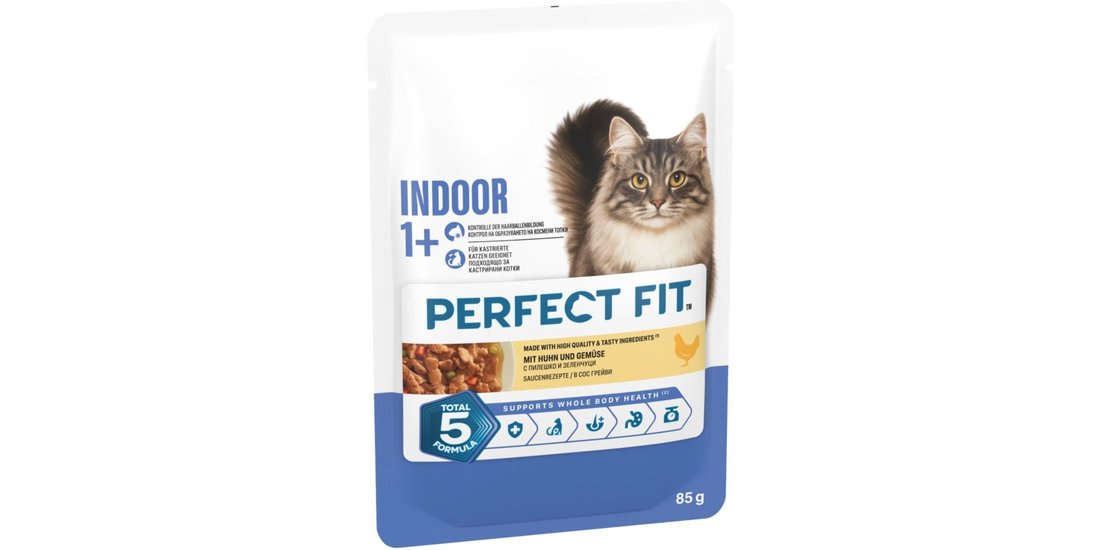 Perfect Fit Indoor 1+ – Set %: 48 x 85 g Pollo…