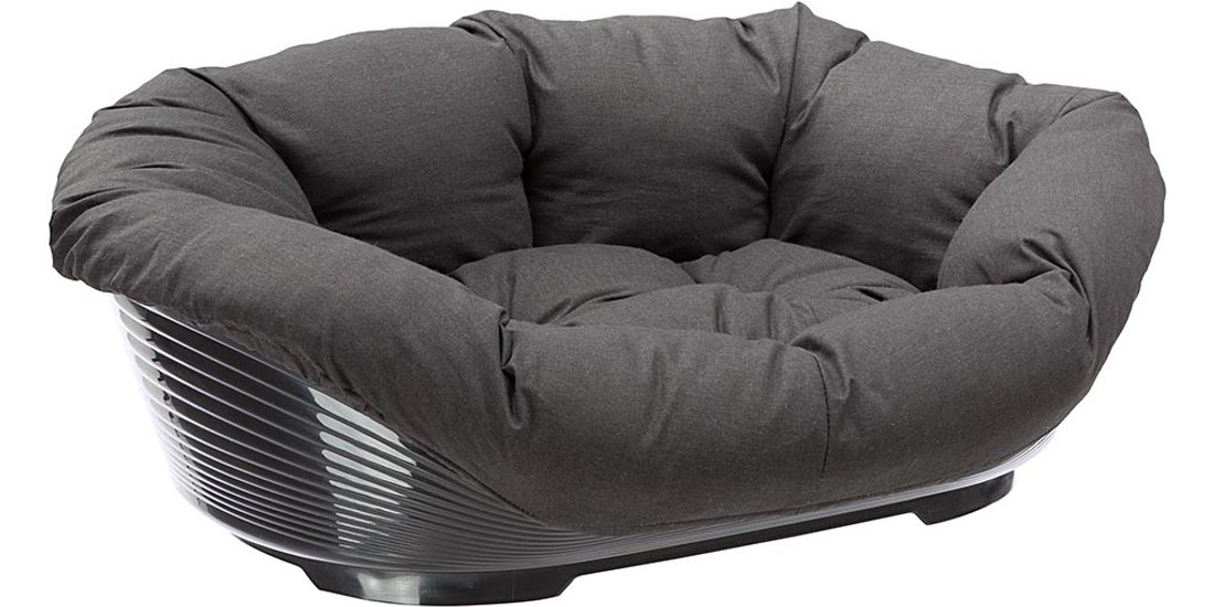 Ferplast Cesta-sofà Siesta Deluxe nera con rivestimento…
