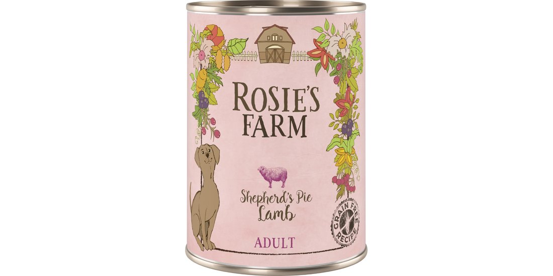 Rosie’s Farm Adult 24 x 400 g umido cane – Agnello…