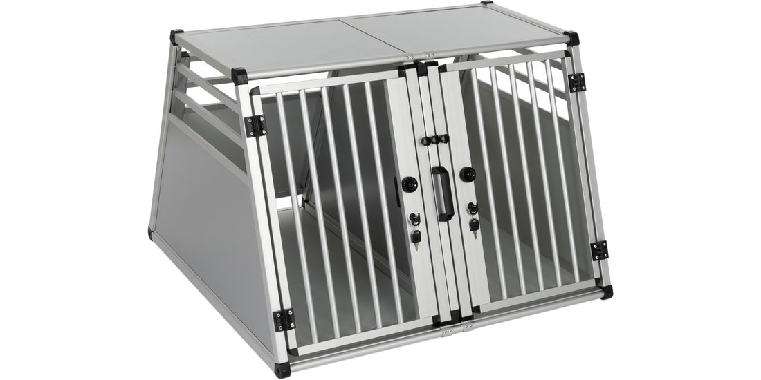 Gabbia doppia per cani AluRide – Tg. XL: L 97…