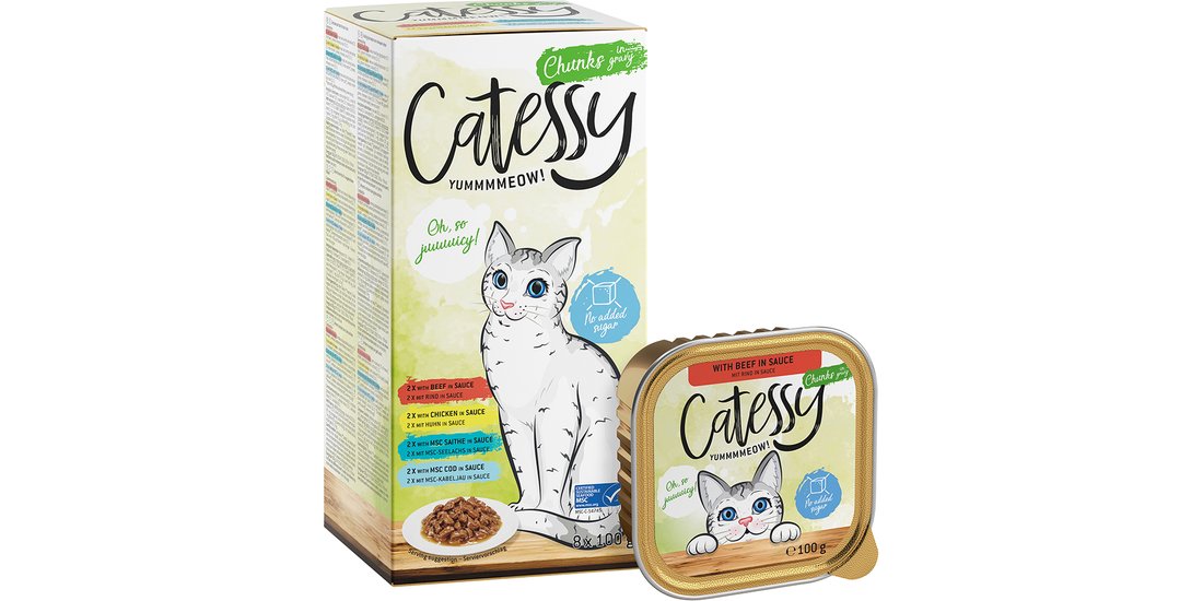 Pacco misto Catessy Vaschette 64 x 100 g Umido…