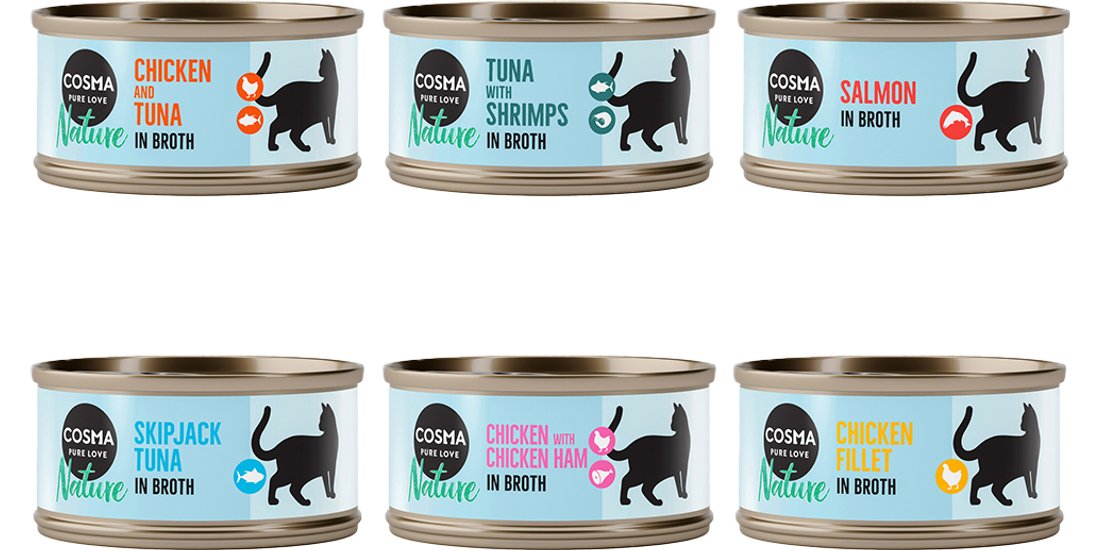 Cosma Nature 48 x 70 g – Mix: 2 gusti al Tonno…