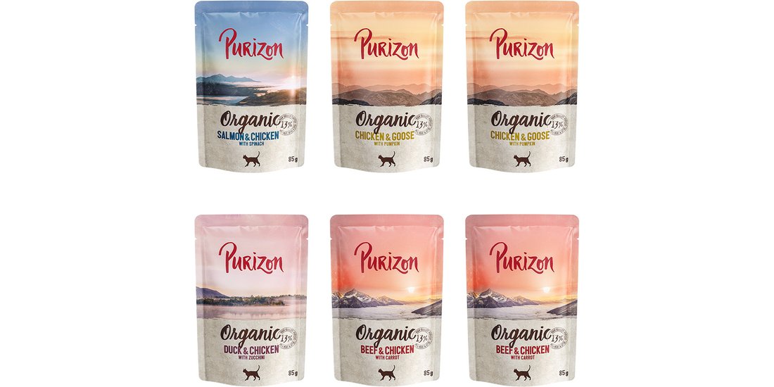 Purizon Organic 6 x 85 g – Mix: 2x Pollo e Oca…
