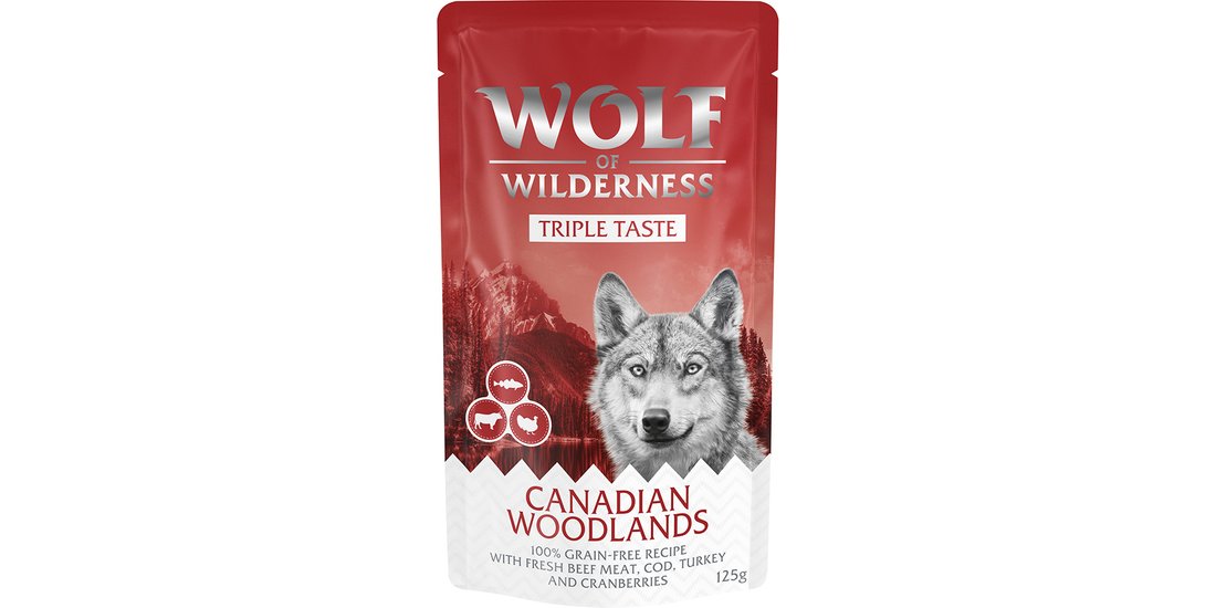 Wolf of Wilderness Adult “Triple Taste” 12 x …