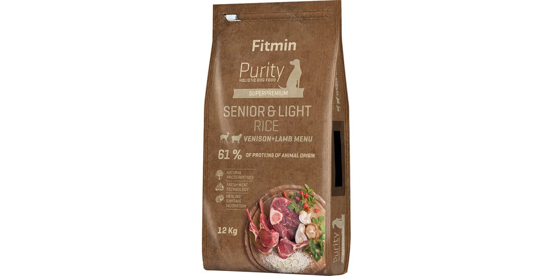 Fitmin dog Purity Senior & Light riso cervo e…