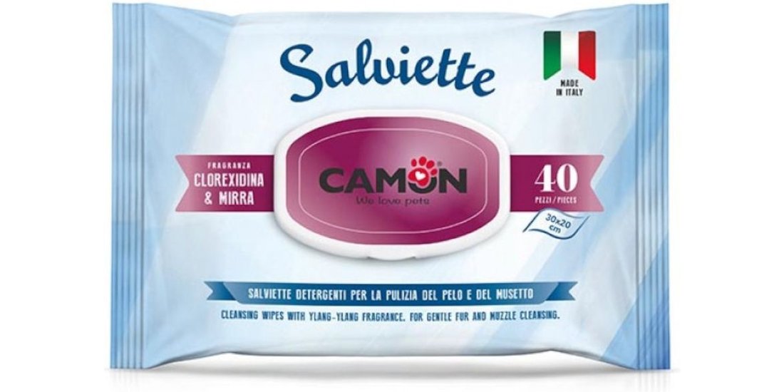 Salviette Camon Clorexidina e Mirra per cani – …
