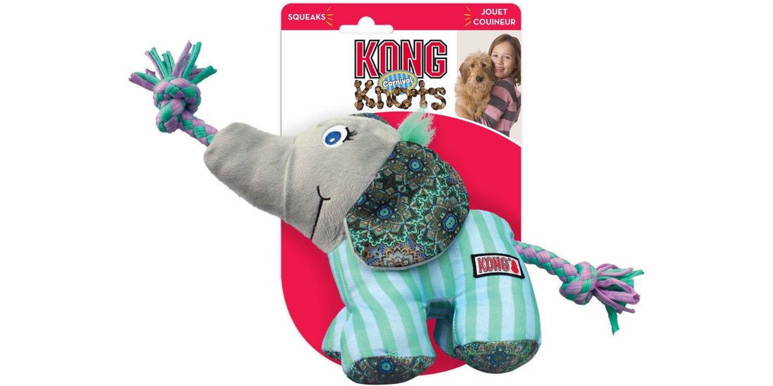 KONG Knots Carnival Elephant – S/M: L 9 x P 17…