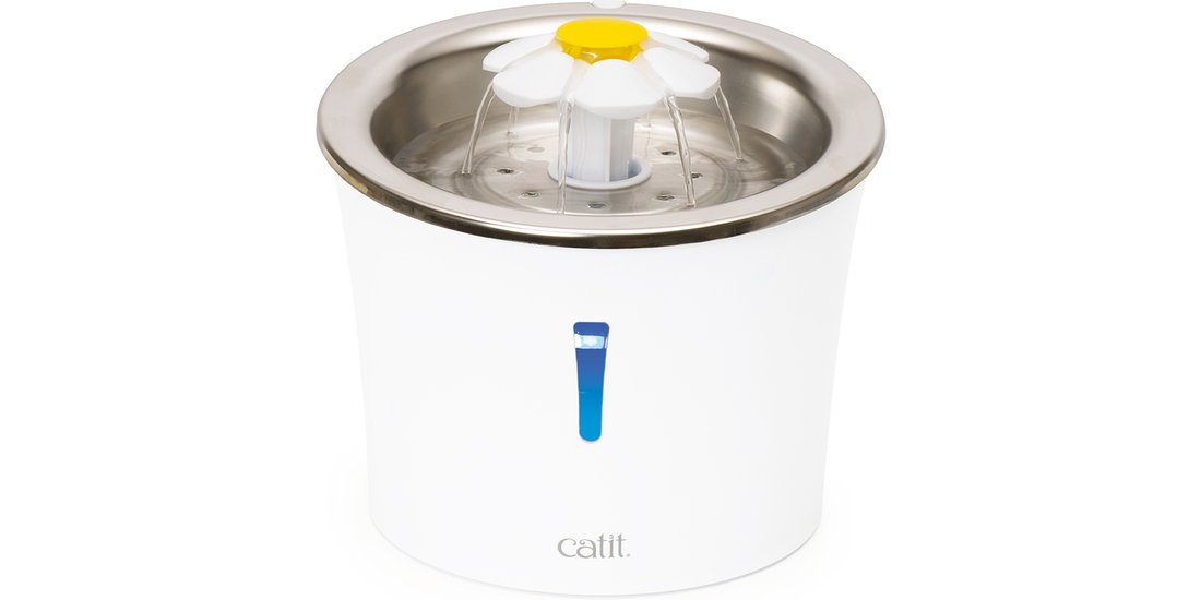 Fontanella Catit Flower Fountain in acciaio inox…
