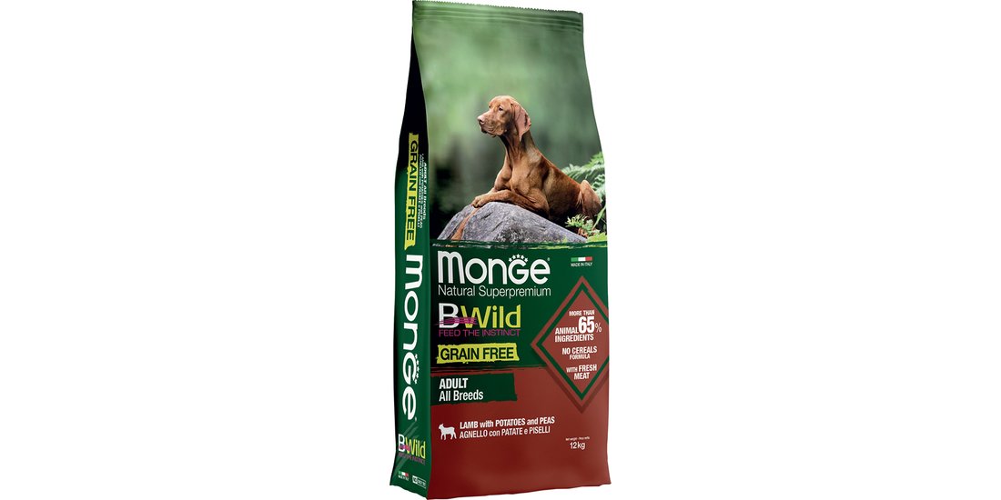 Monge Bwild Grain Free All Breeds Adult Agnello…