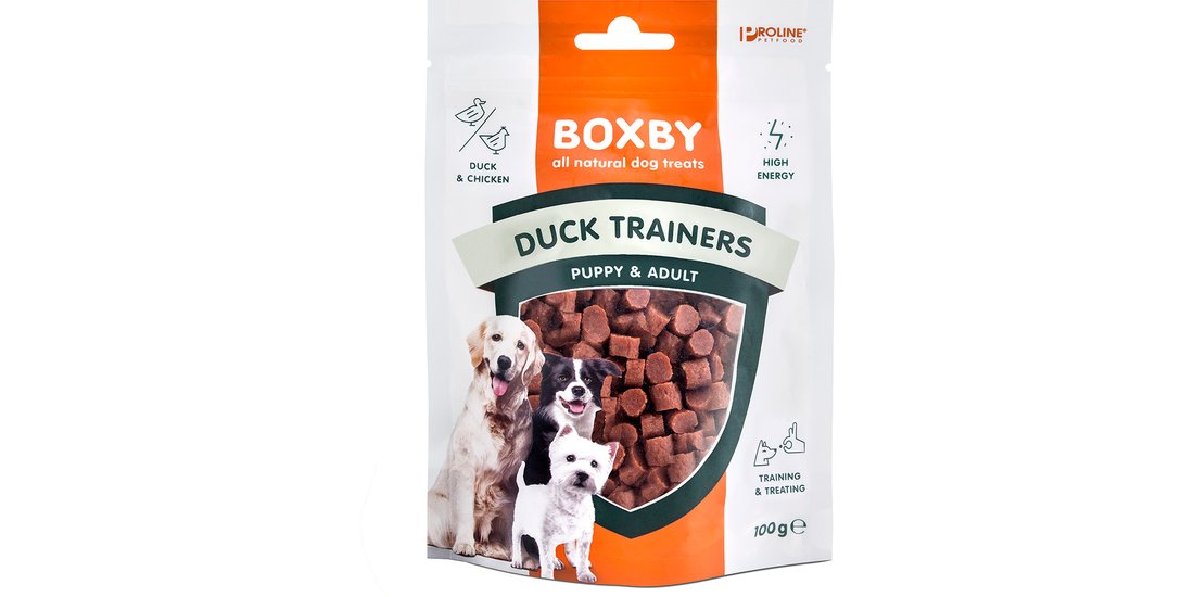 Boxby Puppy & Adult Duck Trainers Snack per cani…