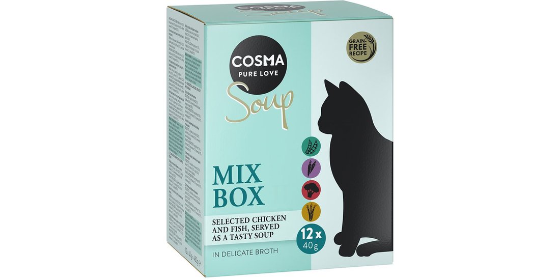 Cosma Soup 48 x 40 g Alimento umido per gatti…