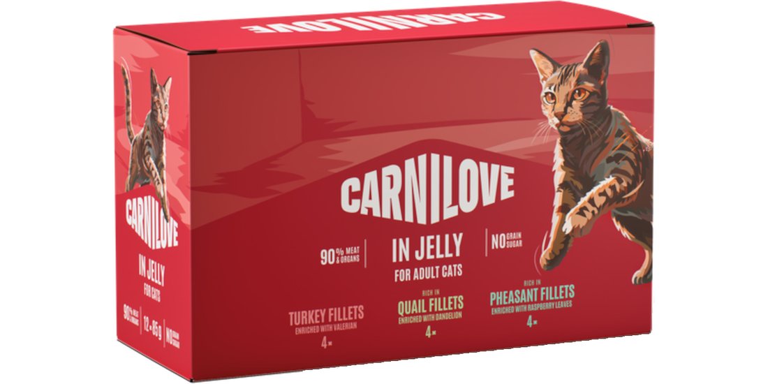 Carnilove Cat – Buste 24 x 85 g – Mix in Gelatina…
