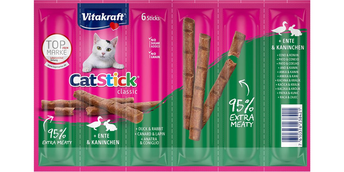 Multipack risparmio! 48 x 6 g Vitakraft Cat Stick…
