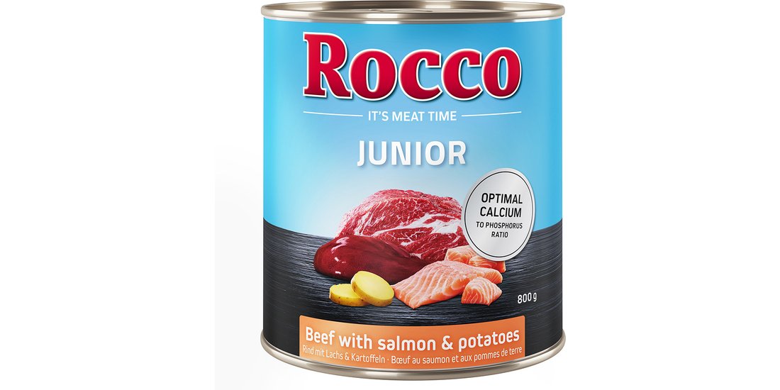 Rocco Junior 12 x 800 g Umido per cane – Manzo…