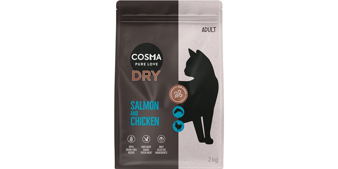 Cosma Air-Dried Salmone & Pollo Crocchette per…